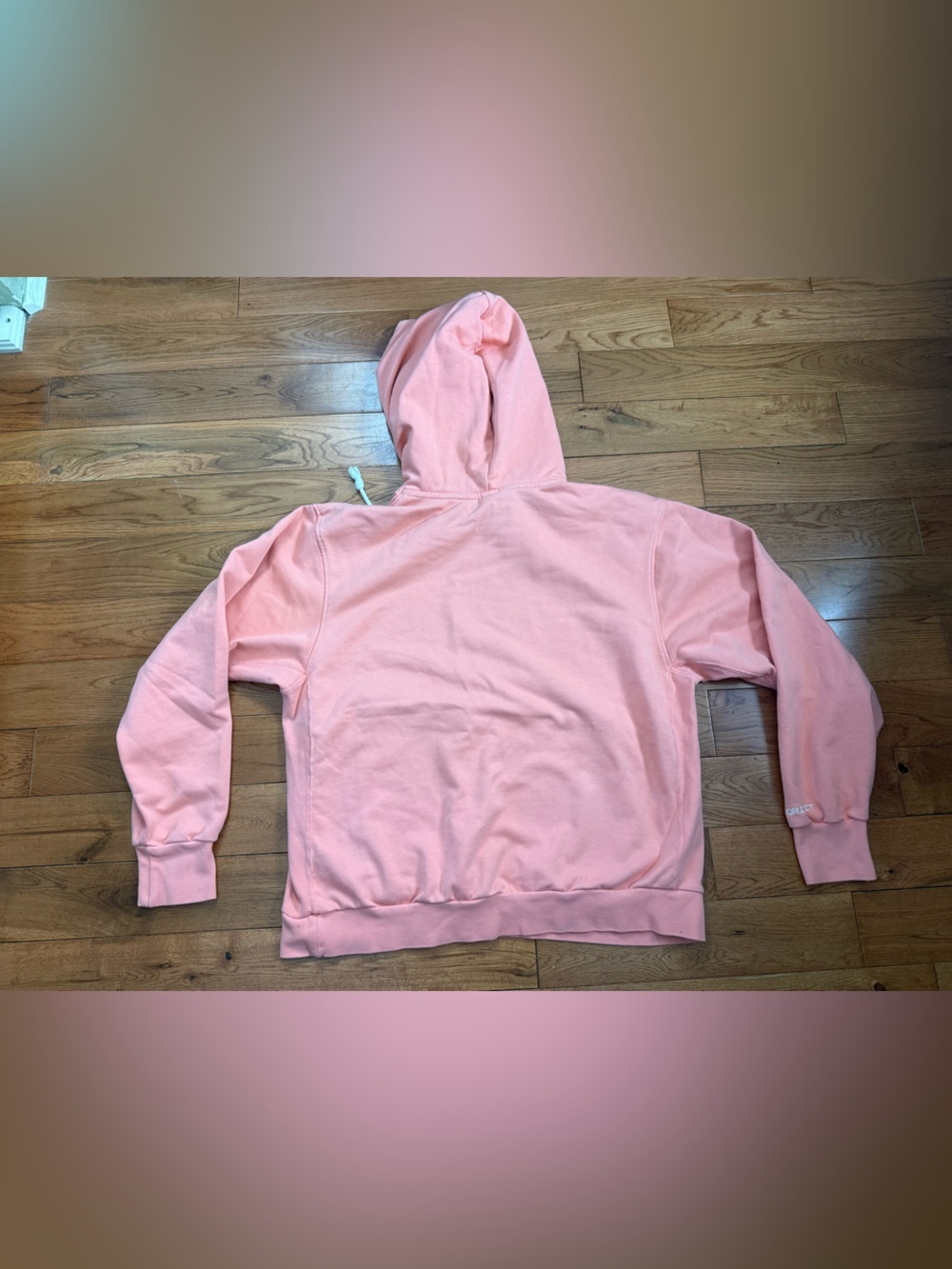 Nike Dri-Fit Peach/Salmon Double Pocket Hoodie - Picture 3 of 7